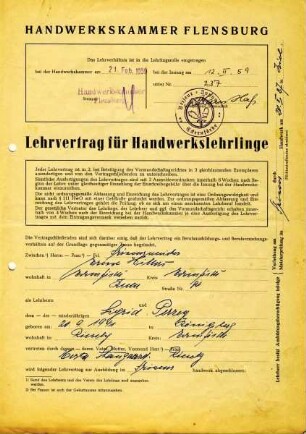 LEHRVERTRAG HILLERS - PERRY
