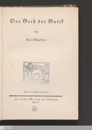 Der Geist der Gotik