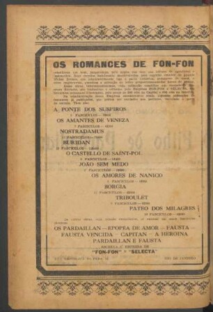 Os romances de Fon-Fon