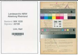 Entnazifizierung Karl Linn , geb. 28.11.1891 (Bergmann)