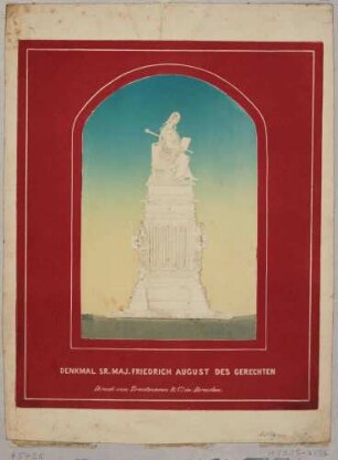 Das Denkmal König Friedrich August I. von Sachsen (der Gerechte, 1750-1827) in Dresden