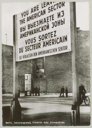 Berlin, Sektorengrenze, Friedrich-Ecke Zimmerstraße