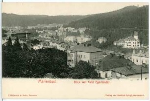 Marienbad. Blick vom Café Egerländer