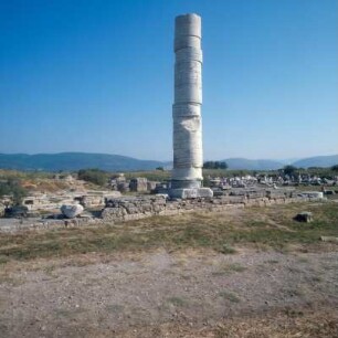 Samos. Heraion. Die Kolonna im Verband des spätarchaischen Hera-Tempels