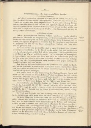 a) Getreidespeicher für landwirtschaftliche Zwecke.