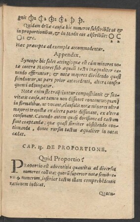 Cap. 13. De Proportione.
