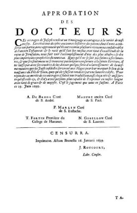 Approbation Des Docteurs