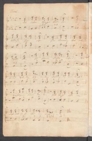 Du dessen Augen flossen; Coro; c-Moll