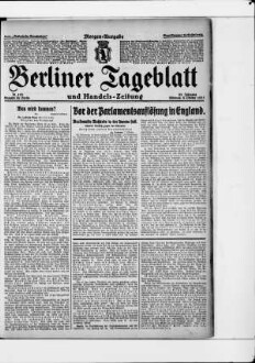 Berliner Tageblatt und Handels-Zeitung, Morgen-Ausgabe