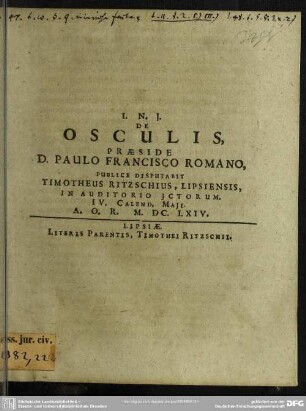 De Osculis