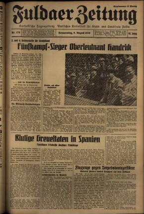 Ausgabe vom Donnerstag, den 06. August 1936.