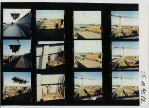 Kanalbrücke über die Weser - Unterbauten - Mittellandkanal, Minden, 1995