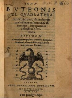 De Quadratura Circuli : libri duo