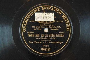 Wohin lenk ich die müden Schritte : aus "Königin von Saba" / [Karl Goldmark]