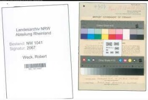 Entnazifizierung Robert Weck , geb. 26.04.1907 (Schulhelfer)