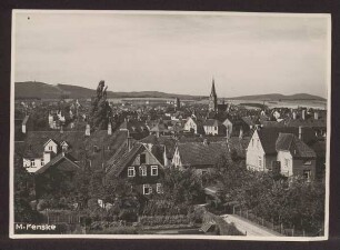 Blick auf Detmold aus nordöstlicher Richtung. Detmold
