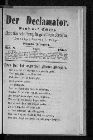 Aron Bär hot angenehme Mackes gekroggen.