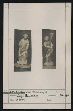 Laurentius und Sebastian Standort: Laiz (Pfarrkirche) Höhe: 0,60 m