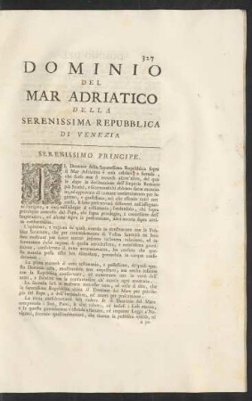 Domino Del Mar Adriatico Della Serenissima Repubblica Di Venezia