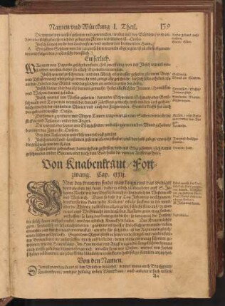 Von Knabenkraut, Fortzwang, Cap. CXXII