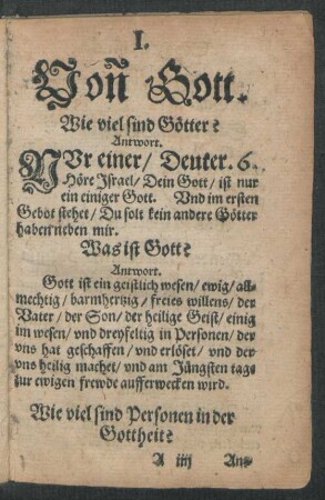 I. Vonn Gott.