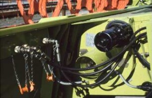 Fotografie: Erntetechnik, Mähdrescher selbstfahrend, Hydraulik, Hydraulischer Antrieb
