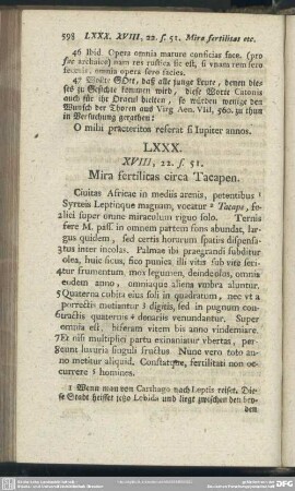 LXXX. XVIII, 22. s. 51. Mira fertilitas circa Tacapen