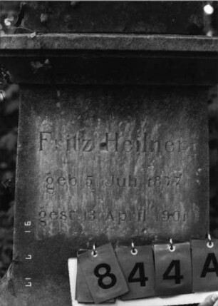 Grabstein 844 [Hahn S. 92 Grab-Nr. 1244]: Grabstein 844A [Hahn S. 92 Grab-Nr. 1244]