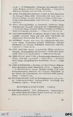 Hinterglasbilder – Varia (Nr. 868-923)