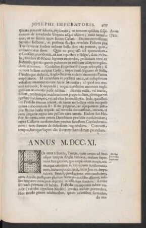 Annus M.DCC.XI.