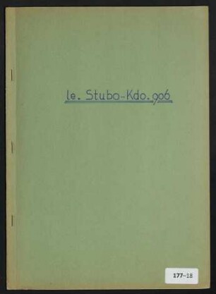 Chronik des le.Stubo-Kdo, 906