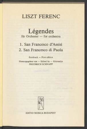 Légendes : für Orchester