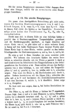 § 12. Die zweite Hauptgruppe.