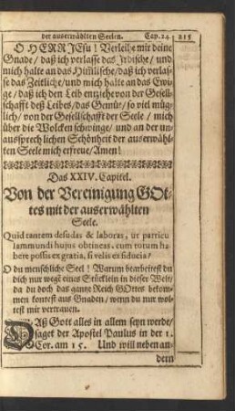 Das XXIV. Capitel.