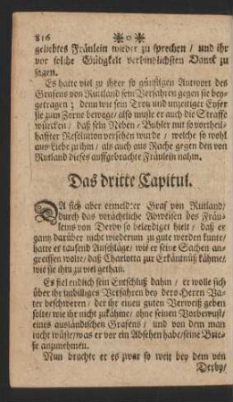 Das dritte Capitul