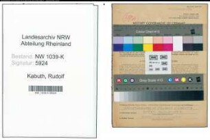 Entnazifizierung Rudolf Kabuth , geb. 01.01.1909 ()