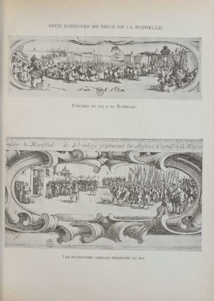 Deux bordures du siège de la Rochelle