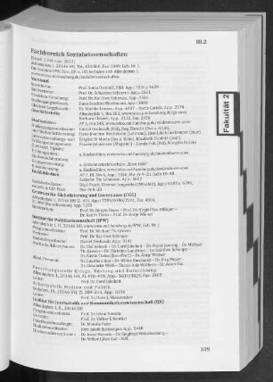 Fachbereich Sozialwissenschaften