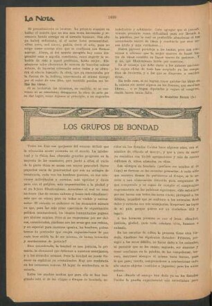 Los grupos de bondad