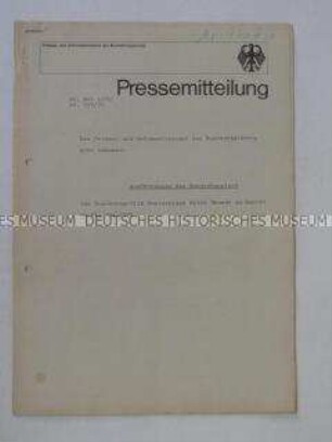 Pressemitteilung der Bundesregierung mit dem Wortlaut der Rede von Bundeskanzler Brandt beim Treffen mit DDR-Ministerpräsident Stoph in Kassel