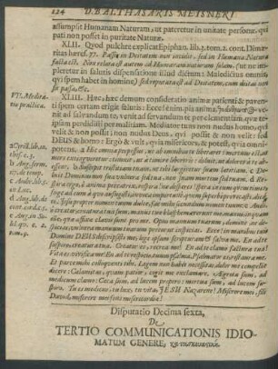Disputatio Decima sexta, De Tertio Communicationis Idiomatum Genere, kataskeuazike.