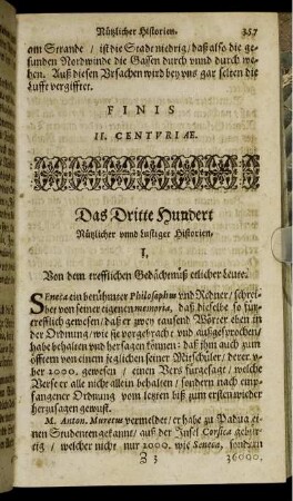 Das Dritte Hundert Nützlicher und Lustiger Historien