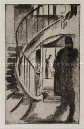 Treppenhaus am Quai Voltaire - Beilage zur Zeitschrift für Bildende Kunst 1917/18, Heft 7
