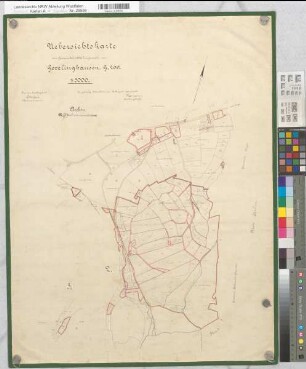 Gevelinghausen (Meschede), Gemeinheitsteilung Gevelinghausen, Übersichtskarte