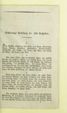 Vollständige Auflösung der 200 Aufgaben
