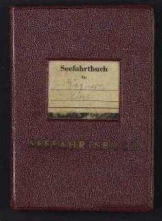 Horst Arthur Wegner - Bundesrepublik Deutschland 2. Seefahrtsbuch Nr. 2049/54