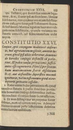 Constitutio XXVI.