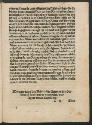 Wie eins tags der Ritter/ die Ammen inn der kirchen fand ...