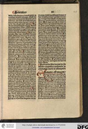 Pars tertia libri decimi de preeminenti et dignifica exaltatione ac coronatione Marie in assumptione.
