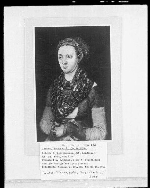 Bildnis Anna Buchner geb. Lindacker